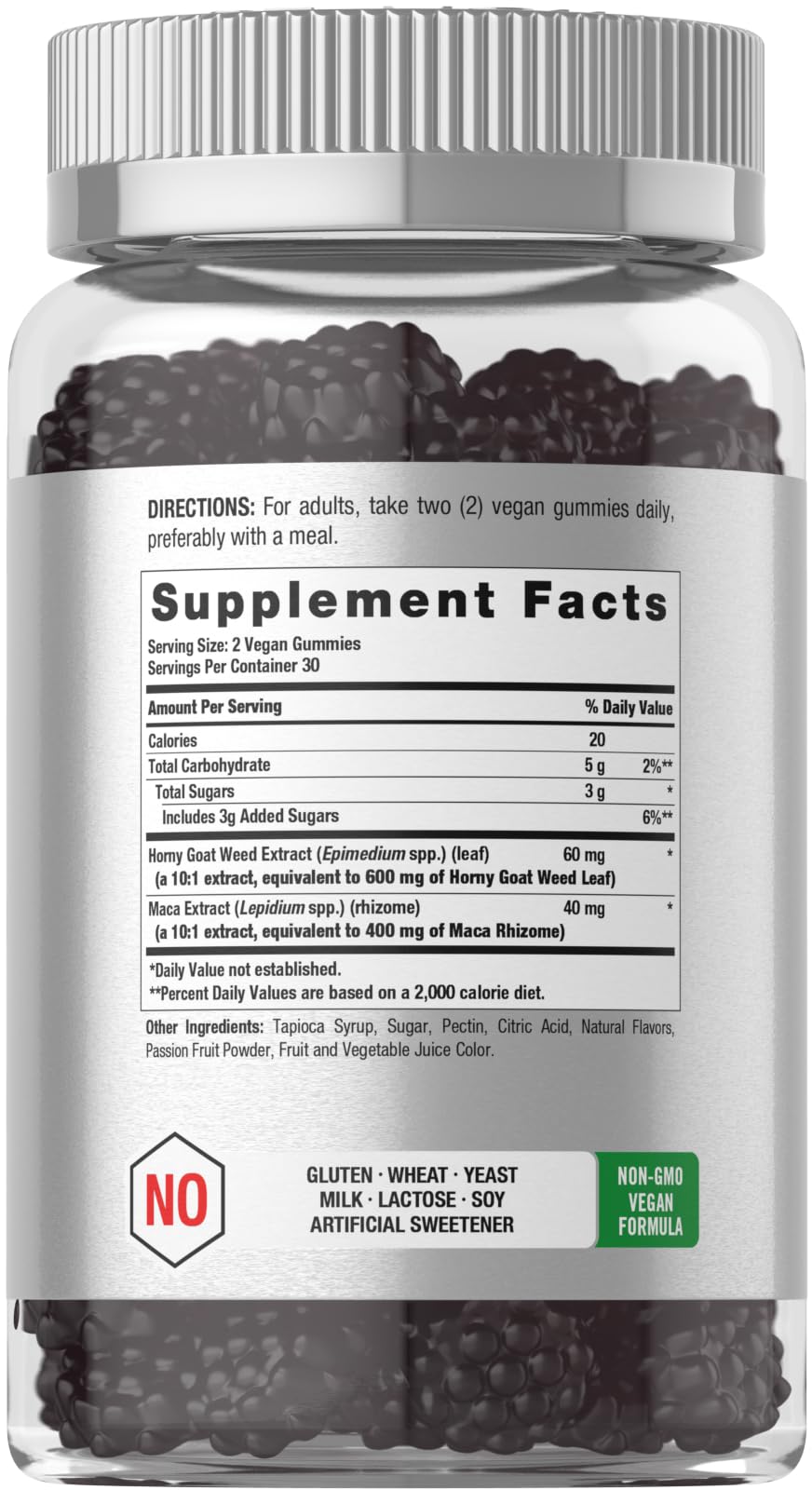 Horbäach Horny Goat Weed | 60 Gummies| Mixed Fruit Flavor — Amazon image 2