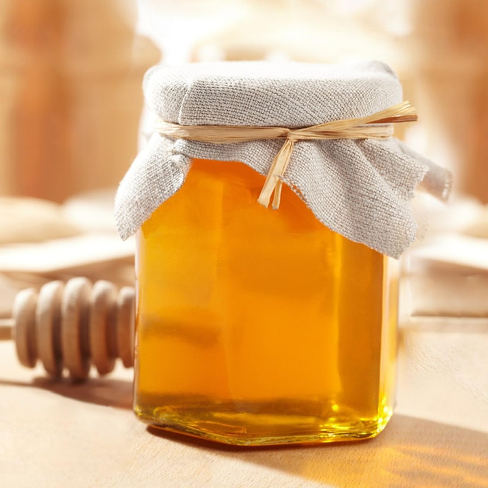 6 oz Honey Jars with Dipper, 30 Pack Hexagon Honey Jar for Baby Shower, Empty Glass Jars for Wedding Favors and Party Favors