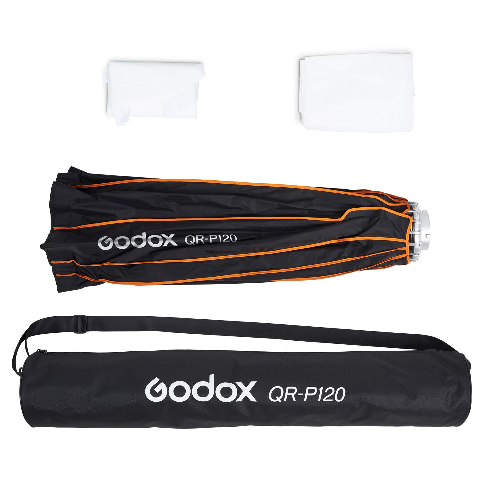 Godox QR-P120 120 cm Boîte à lumière Profonde Parabolique à Dégagement Rapide pour Godox MS200-V MS300-V SK400II-V DP400III-V DP600III-V SL60W SL60IID SL60IIBi SL100D AD600BM VL150II VL200II VL300II