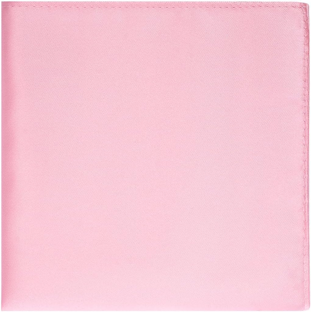 KissTies Satin Tie Set Solid Ties Mens Necktie + Pocket Square - Image 6