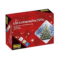 Idena 8325097 - Catena luminosa a LED con 120 LED in bianco caldo