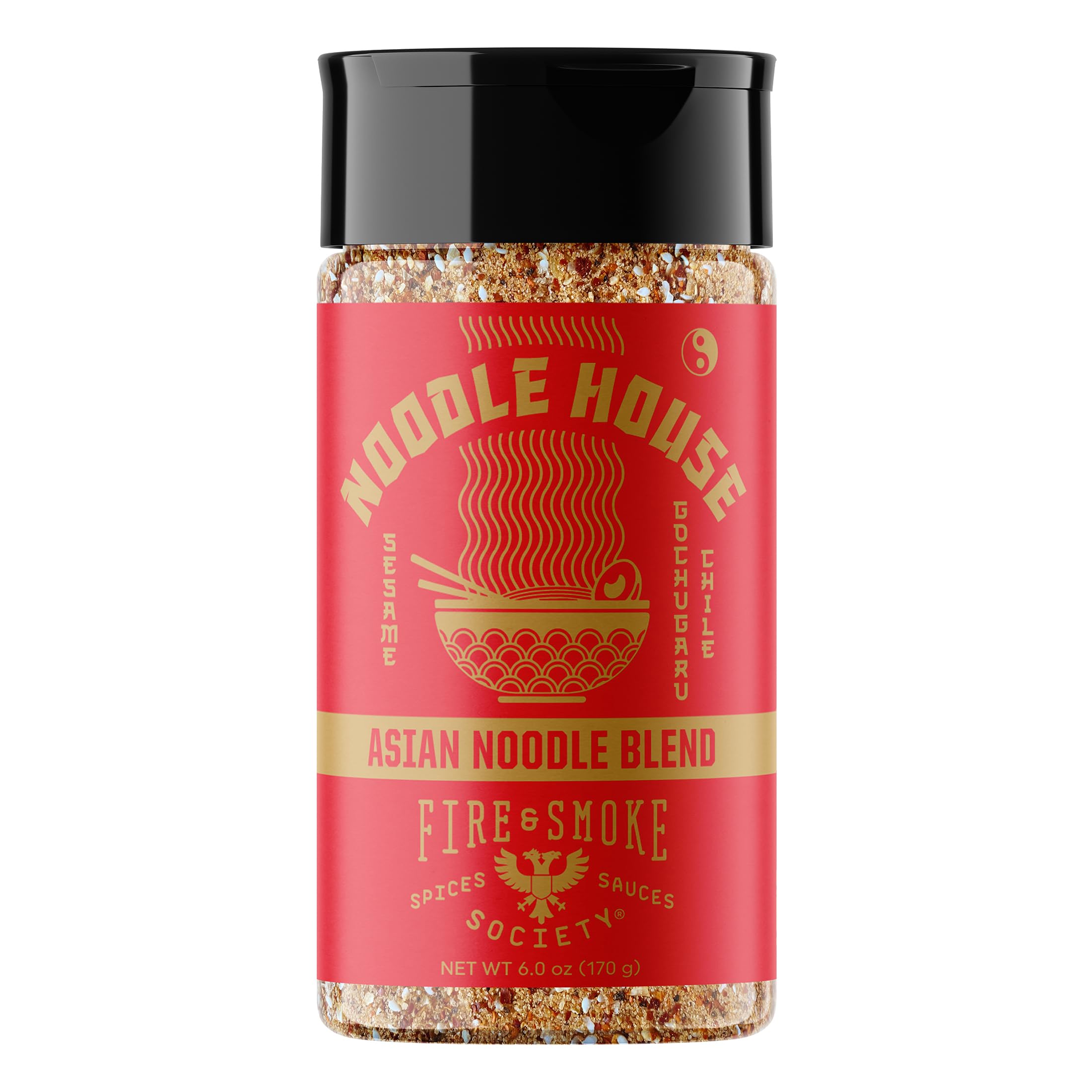 Fire & Smoke Noodle House Seasoning Blend | Fried Rice, Stir Fry, Noodle Seasoning | Korean Chile, Ginger, Shallots | M, 6 oz
