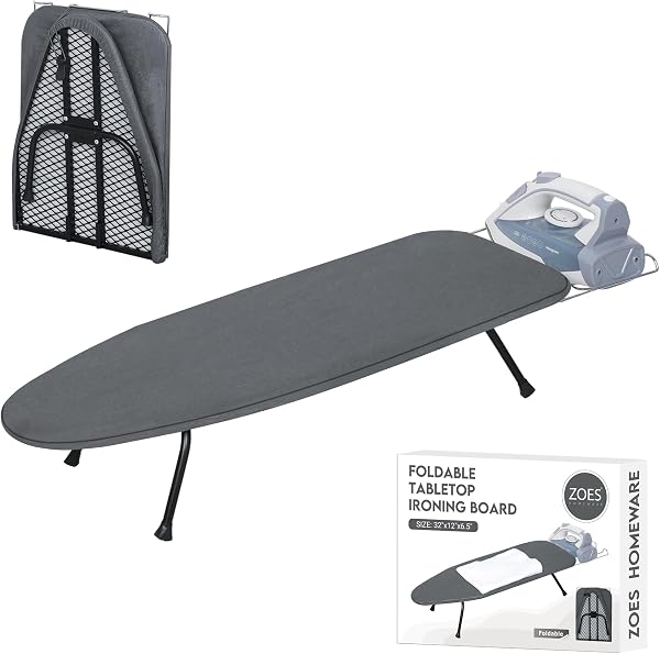 Metal Mesh Tabletop Ironing Board with Heat Resistant Cover