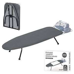 Metal Mesh Panel Tabletop Ironing Board Foldable Iron Board Heavy Duty Small Iron Board with Heat Resistant Cover