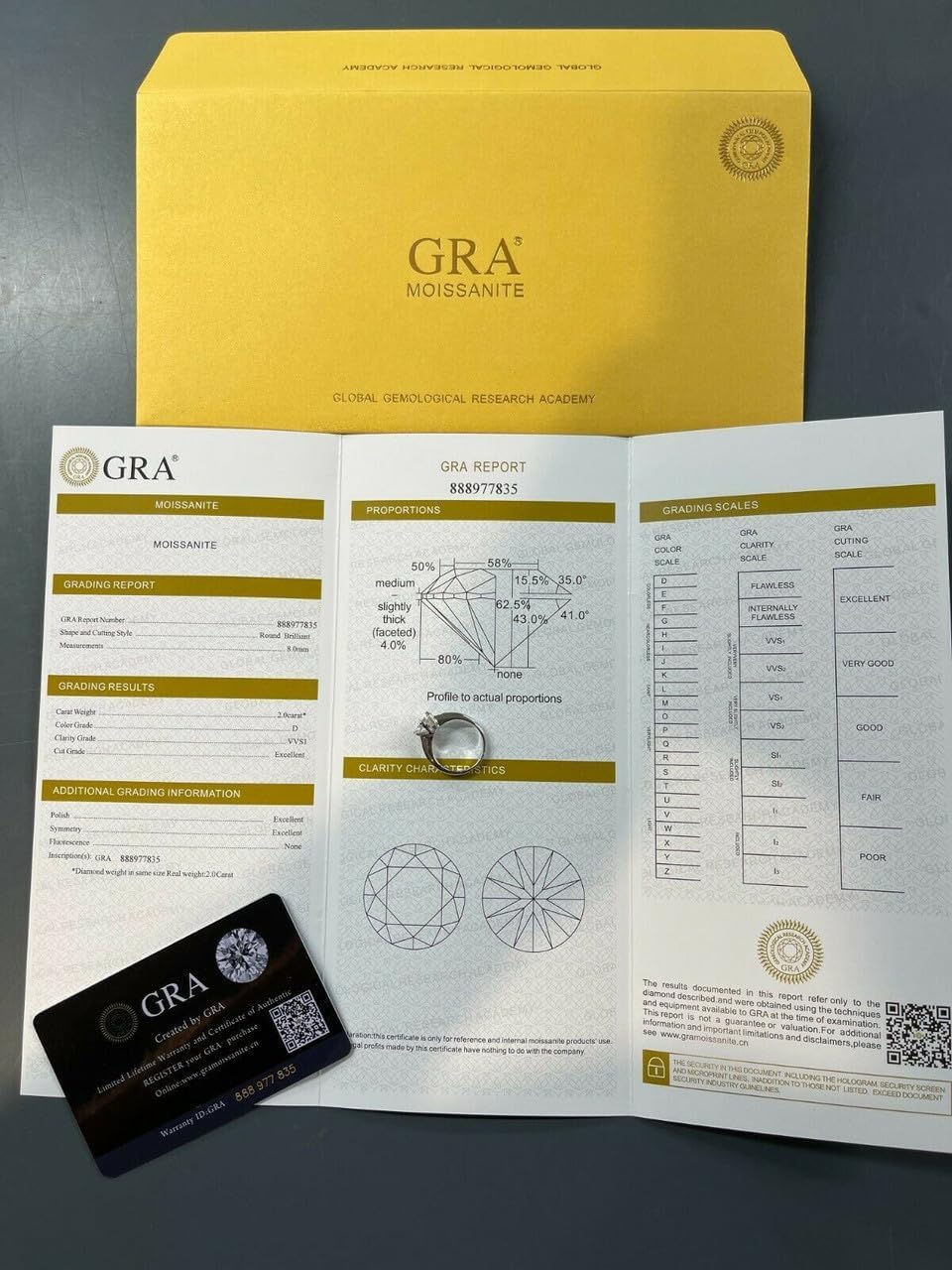 4 ct Moissanite Classic Solitaire Engagement Ring in 14k Gold & White Gold Over Solid 925 Sterling Silver Round Cut VVS/D Color Promise/Proposal Ring for Women