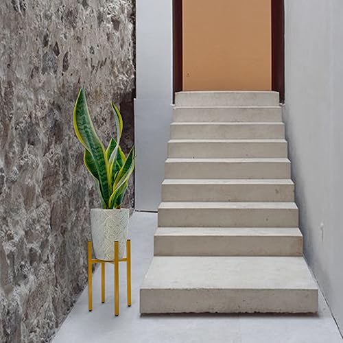 Miniatura 5 de Soporte para plantas de 10, 11, 12, 13, 14 pulgadas, soporte de metal ajustable, soportes modernos de mediados de siglo para plantas de interior,