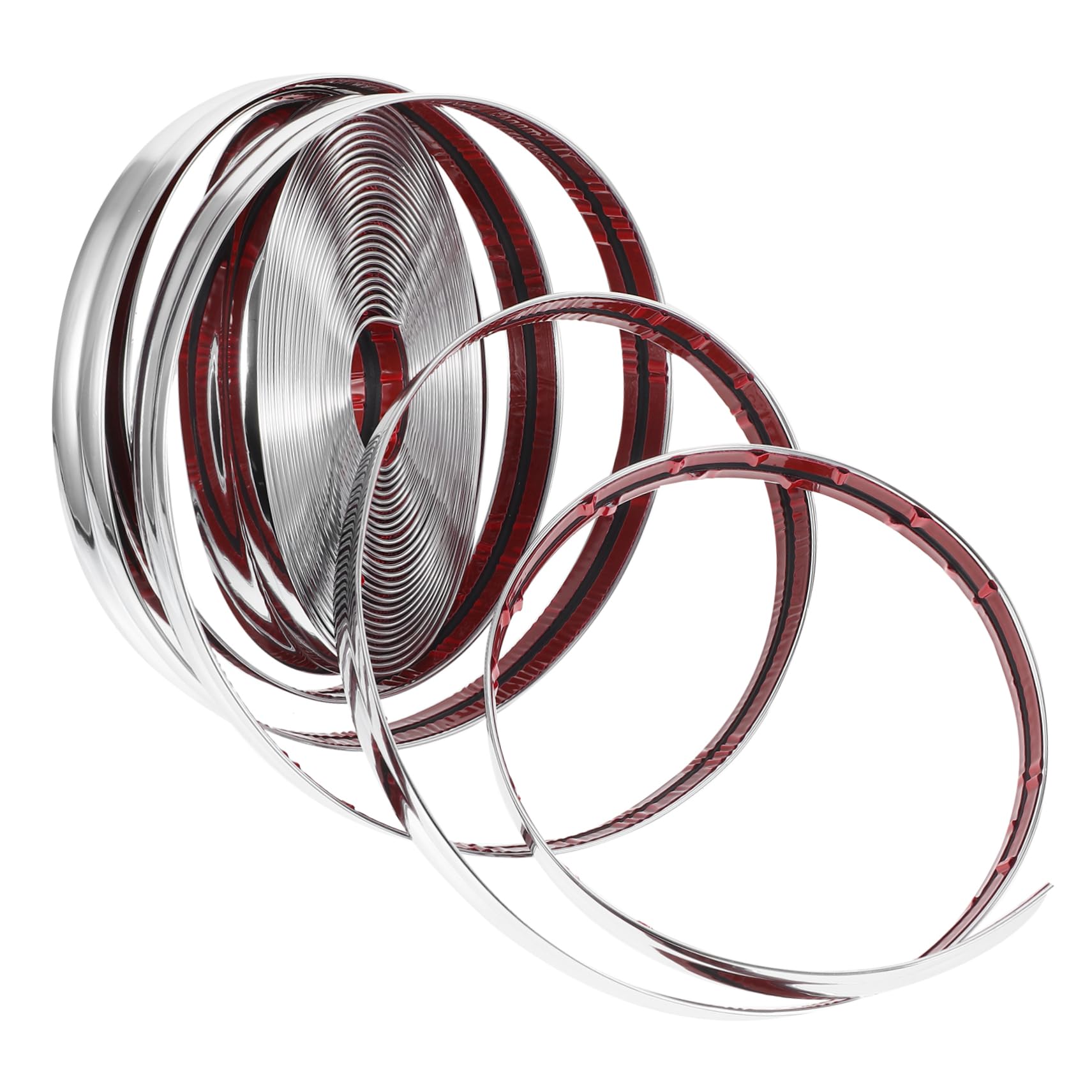 Moulure décorative auto-adhésive argentée ruban flexible étanche pour mur cuisine et salon