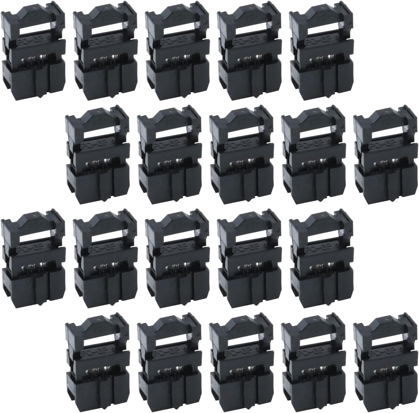 Amazon.com: Antrader 20 Sets 2x3 FC-6P 2.54mm Dual Rows IDC Sockets ...