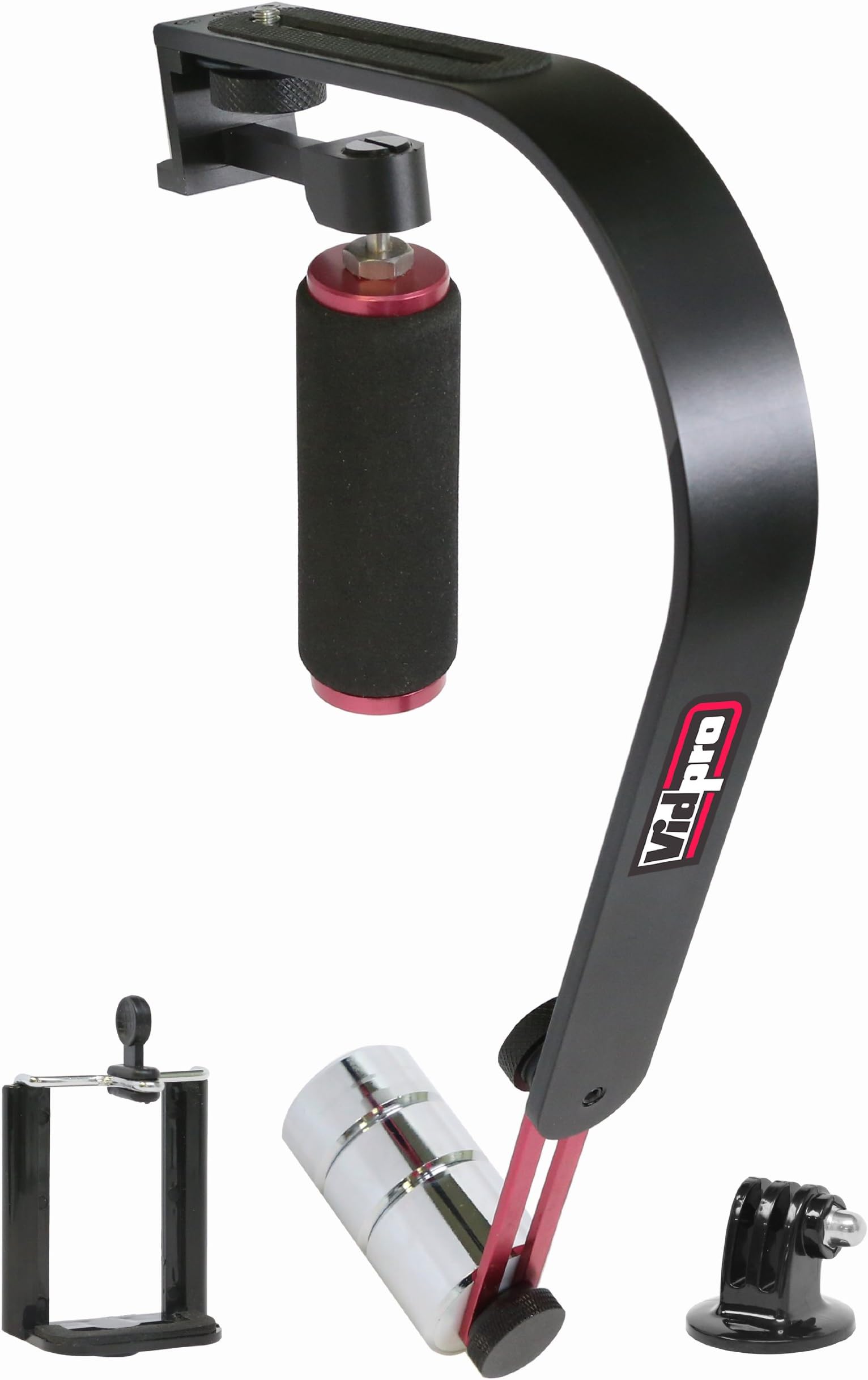 Canon Elura 50 Camcorder Handheld Video Stabilizer - for Digital Cameras, Camcorders and Smartphones - Go Pro & Smartphone Adapters Included