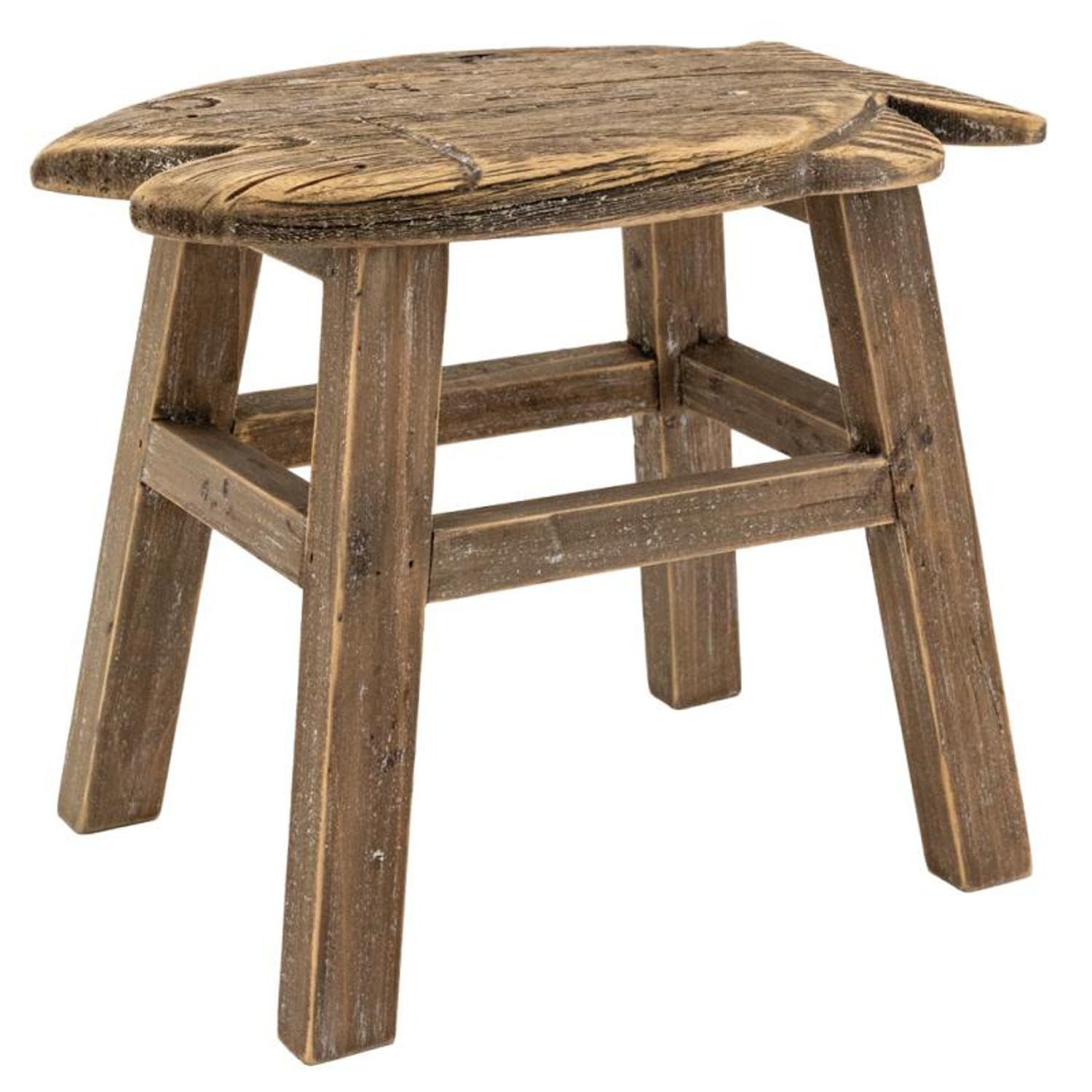 Tabouret de cuisine en paulownia pour petite salle de bain moderne