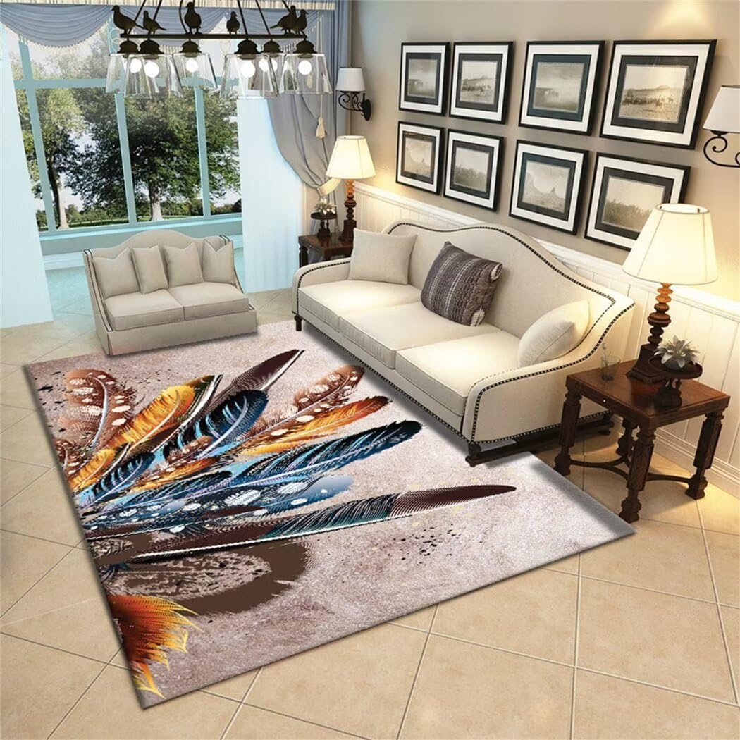 Tapis de chambre doux bleu résistant aux taches pour enfants