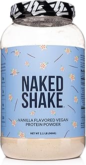 NAKED nutrition Naked Shake - Vanilla Protein Powder - Plant Based Protein Shake with Mct Oil, Gluten-Free, Soy-Free, No Gmos Or Artificial Sweeteners - 30 Servings