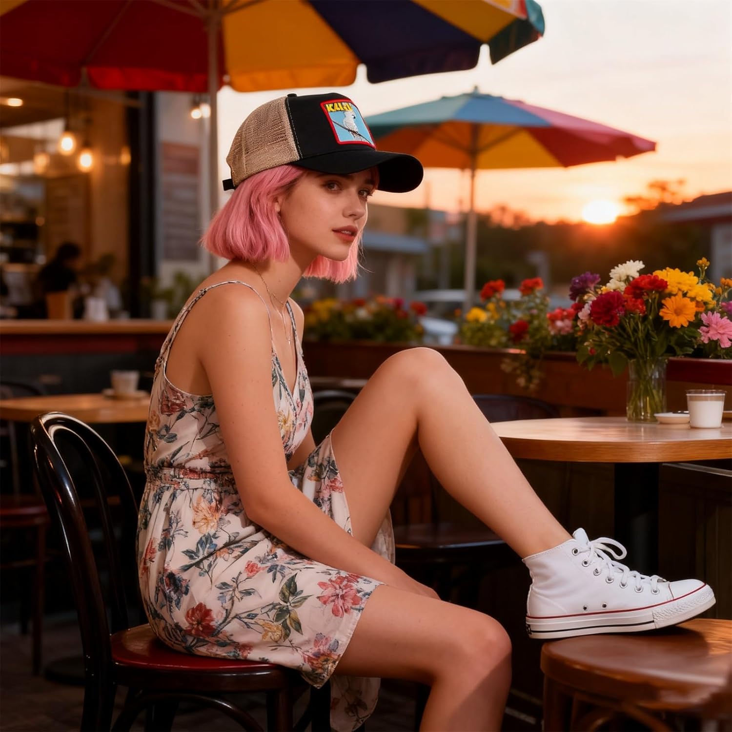 Classic Unisex Various Animal Series Embroidery Farm Adjustable Mesh Snapback Trucker Hat - Image 4