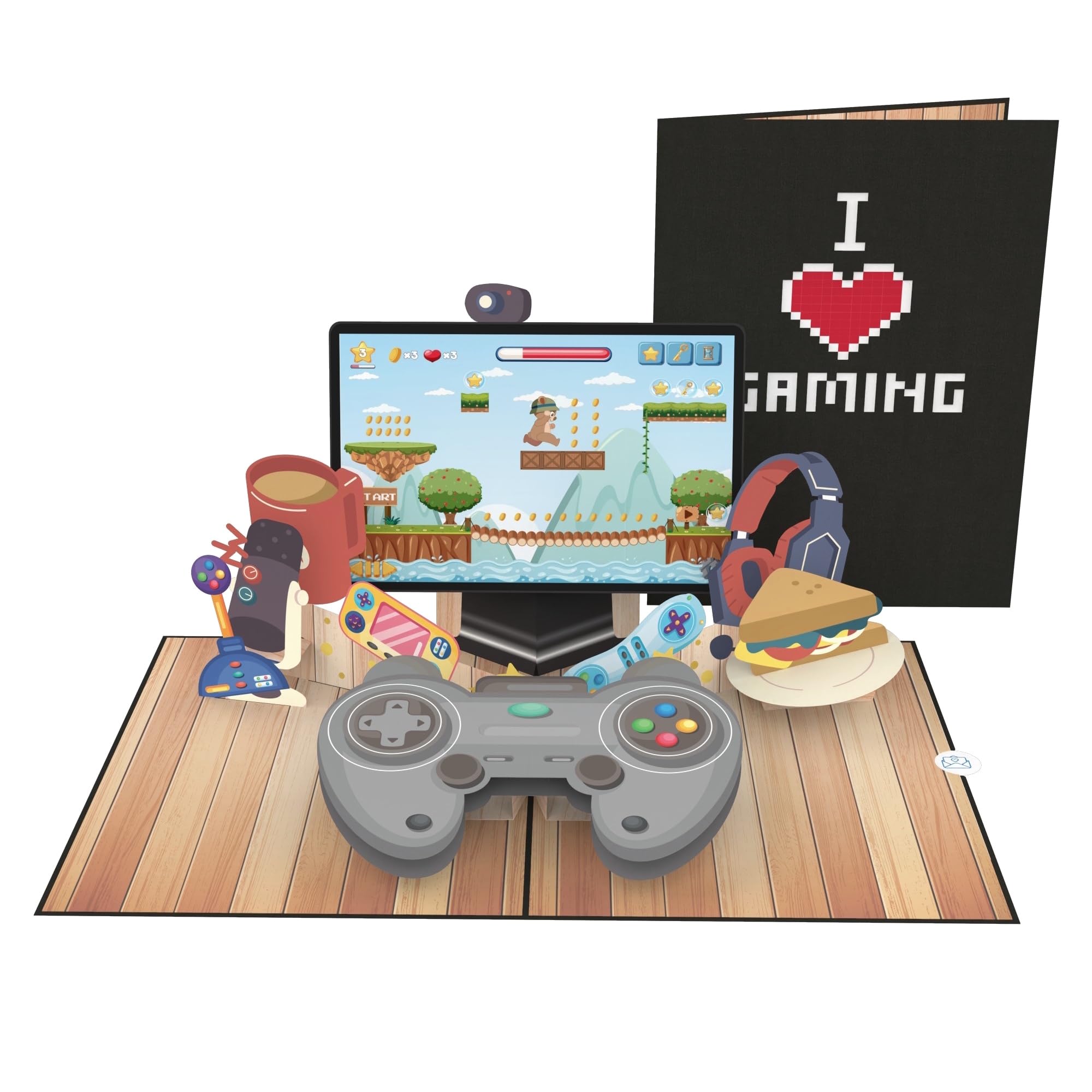 Wenskaart voor verjaardag man met game controller
