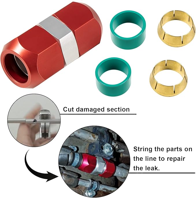 Conector Empalme Línea 800-640 Para Líneas Aluminio 5/8'' miniatura 3