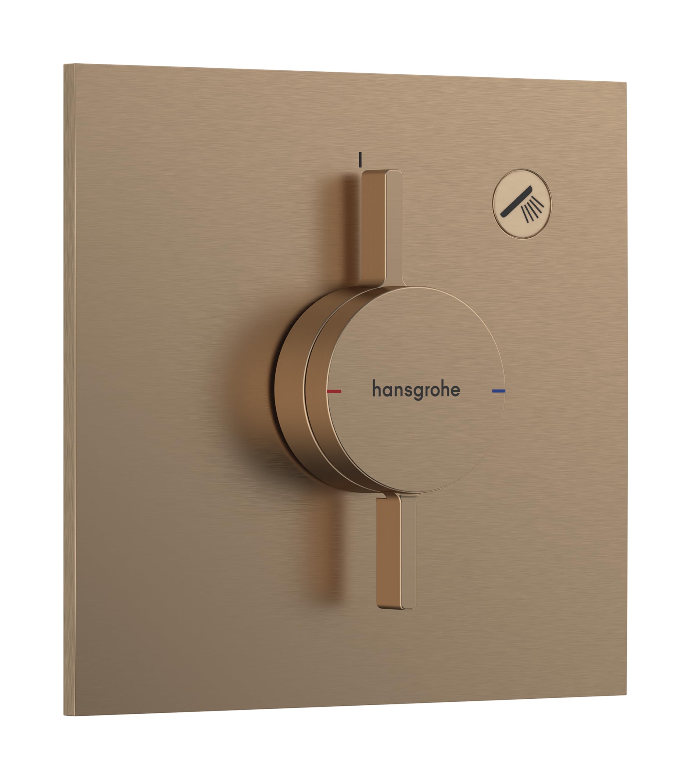 hansgrohe DuoTurn E, shower mixer conceiled for 1 function, shower mixer tap square