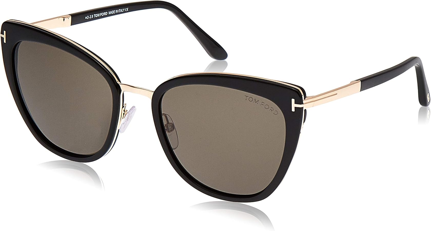 Amazon.com: Tom Ford SIMONA FT 0717 BLACK/SMOKE 57/20/140 unisex