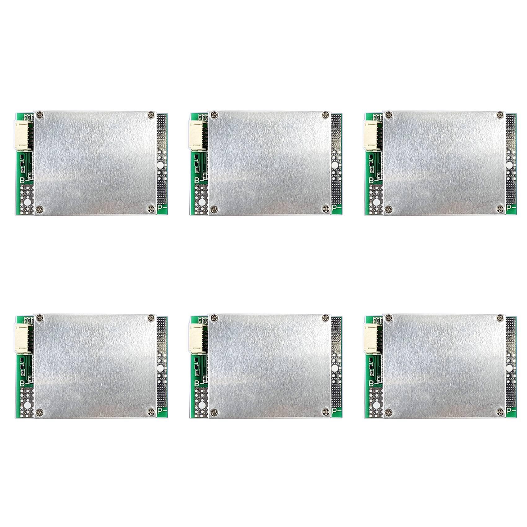 Bloepum 6X 4S 12V 50A LiFePO4 Lithium Battery Protection Board with Power Battery Balance/Enhance PCB Protection Board