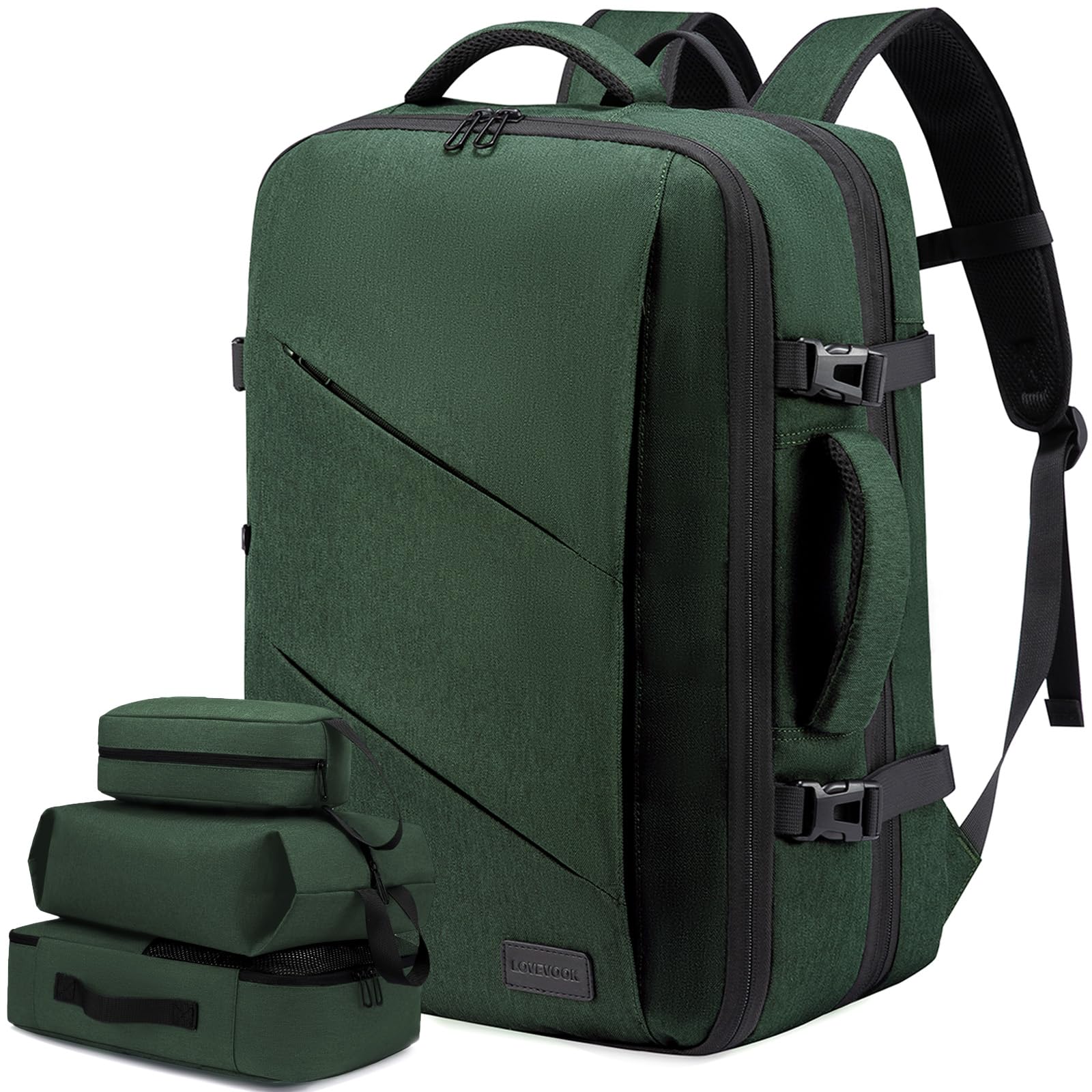 LOVEVOOK Handbagage, rugzak, vliegtuig, reisrugzak voor dames en heren