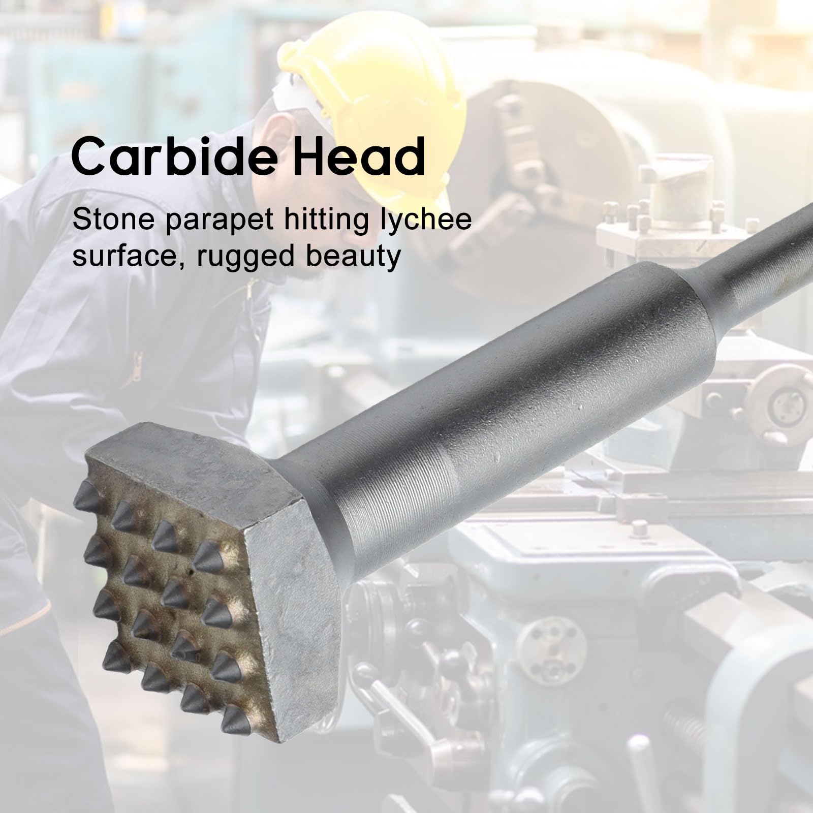 Punta Scalpello Per Martello Demolitore - Testa Quadrata 16 Denti In Acciaio 40Cr Per Calcestruzzo E Muratura - Foto 9