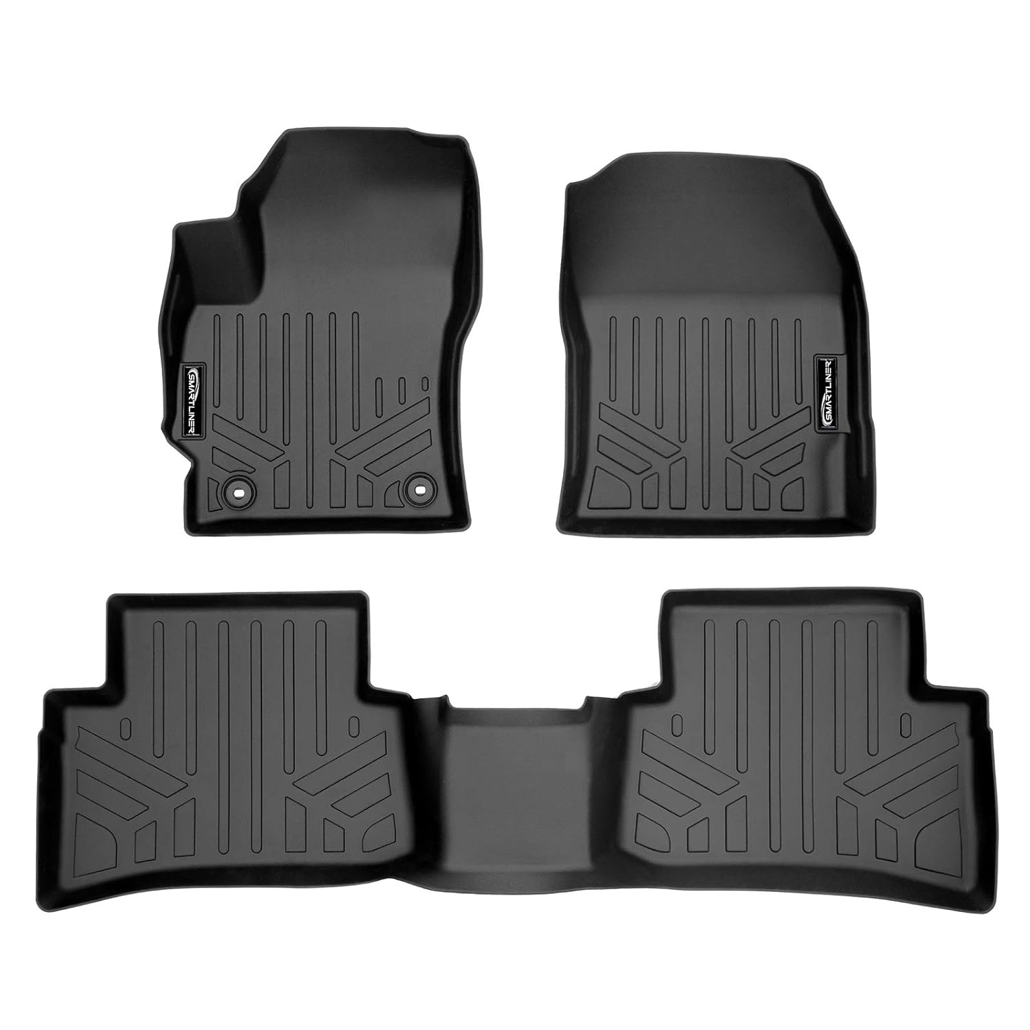 SMARTLINER Custom Fit Floor Mats 2 Row Liner Set for 2023-2025 Toyota Corolla GR