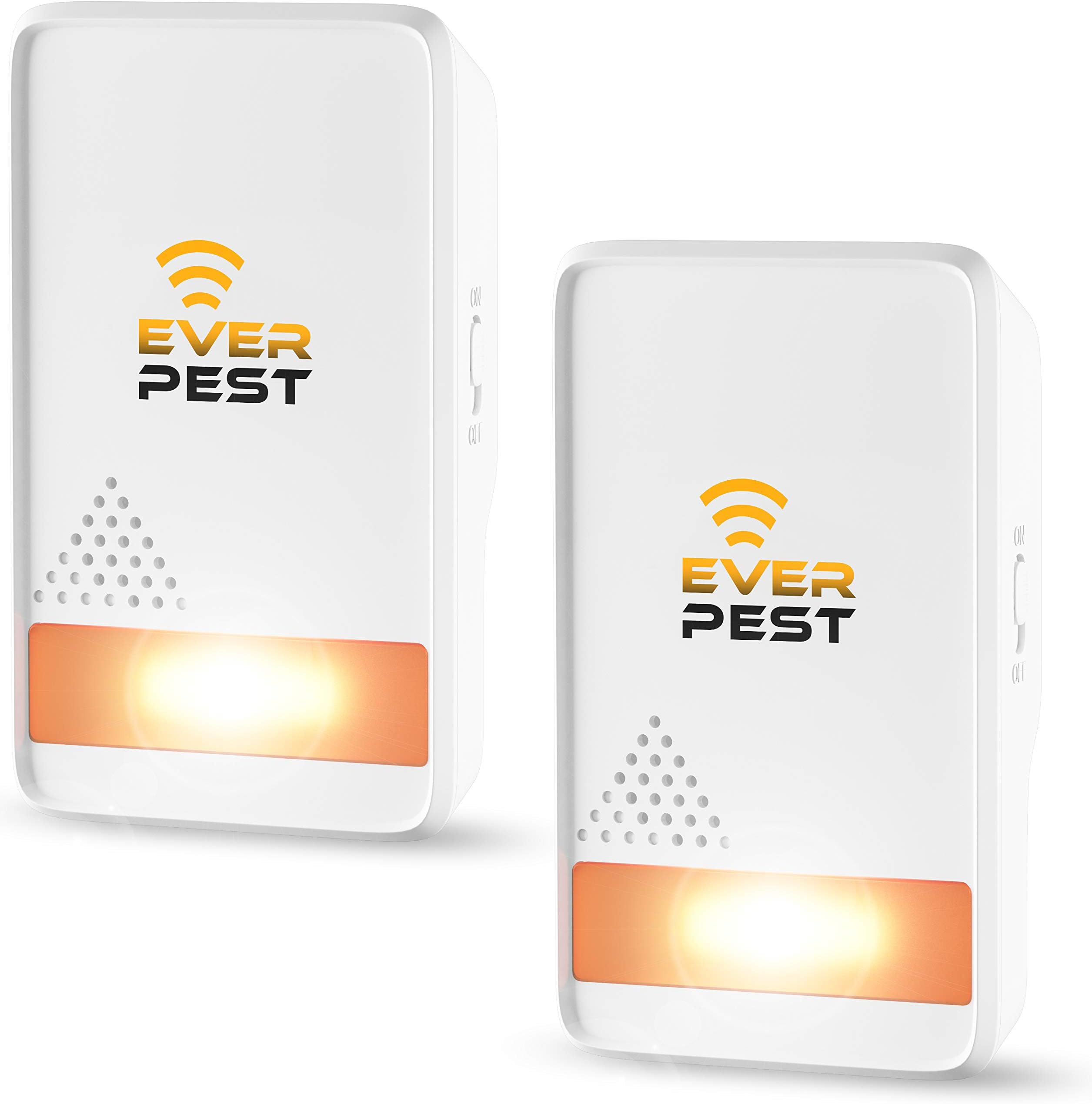 Ultrasonic Pest Control Repeller Plug in 2 Pack Repellent - Get Rid of Mosquito, Mice, Cockroach Spider Bed Bug Squirrel Fly Wasp Ant Mice Indoor, Outdoor, Patio Home Roach Infestation