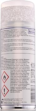 Bartoline Glitter Spray Clear Sealant, Silver, 13.5 oz - Fine Silver Glitter in Clear Lacquer Gloss Finish Multi-Surface Decorative Spray for Wood, Metal, Plastic, Fabric & More - 400 ml