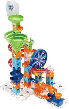 VTech Marble Rush Adventure Set - Construction Toys for Kids with 10 Marbles and 128 Building Pieces & Launch Pad with 75 Building Pieces