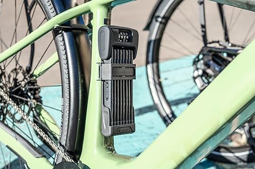 Miniatura 2 de ABUS Bordo 6000C120 - Cerradura plegable con soporte para cerradura SH, cerradura de combinación de acero endurecido, cerradura de bicicleta con