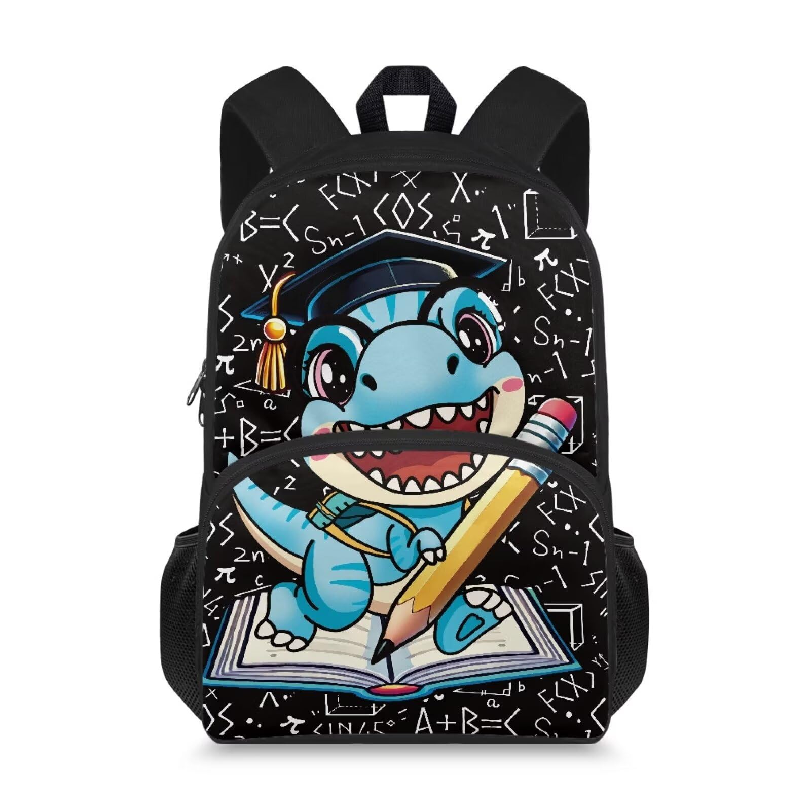 Glkyslehks Kids Dinosaur Backpack Math Boys Lightweight 1st Grade Backpack Boys Reinforced Stitching School Bag with Padded Shoulder Straps for Kids