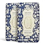 Panier des Sens - Shea Butter Soap Bar - Extra-Gentle Frosted Sugar Soap - Christmas Limited Edition - 96% Natural Ingredients - Fruity Vanilla Scent - Made in France - 2x7oz - Christmas Gift Set