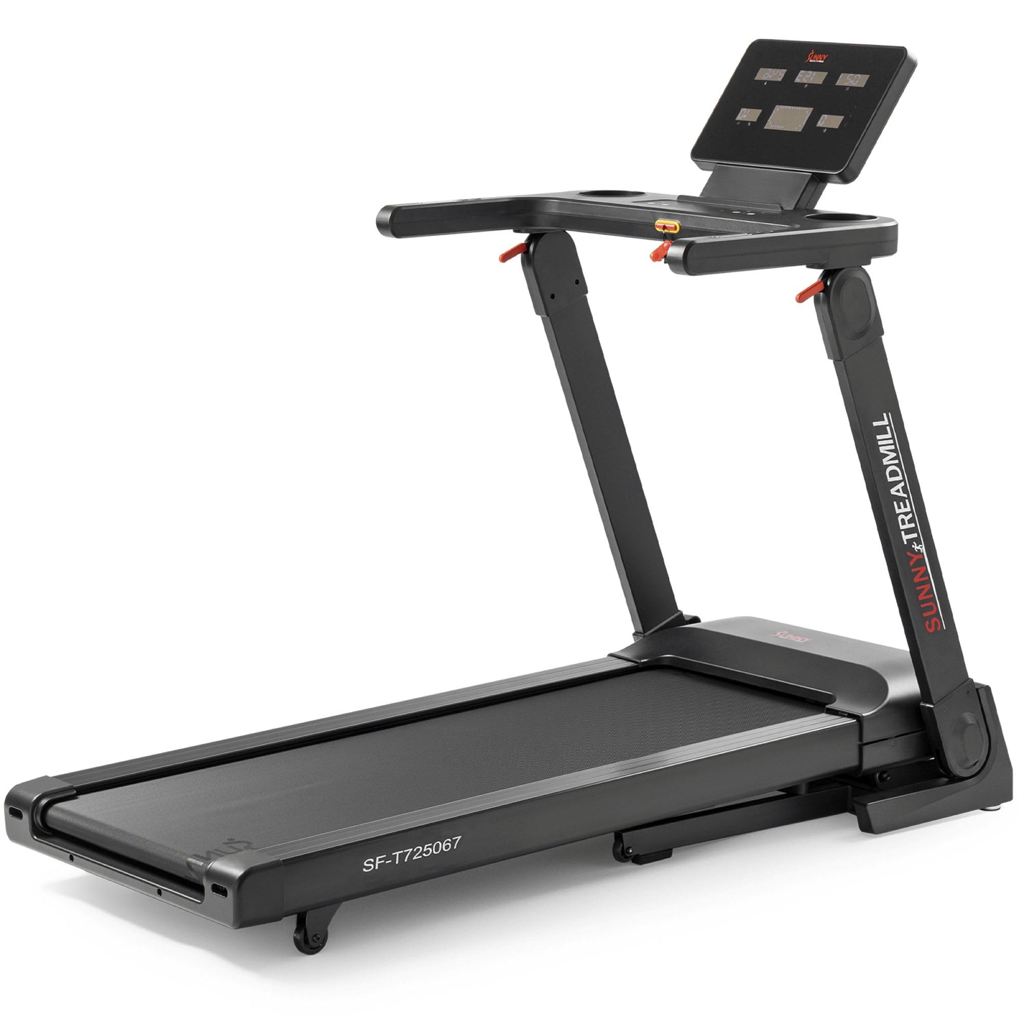 Sunny Health & Fitness Flat-Folding Auto Incline Treadmill, Fully Assembled