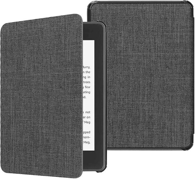 Fintie Slimshell Case for All-new Kindle Paperwhite (10th Generation, 2018 Release) - Premium Lightweight PU Leather Cover with Auto Sleep/Wake for Amazon Kindle Paperwhite E-reader - Denim Charcoal: Buy Online at Best Price in UAE
