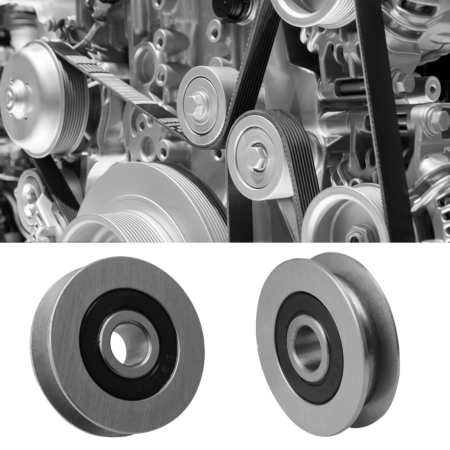 10PCS U Shape Pulley 12 * 50 * 13MM Iron Bearing Steel Cable Pulley U-Shape Groove Wheel