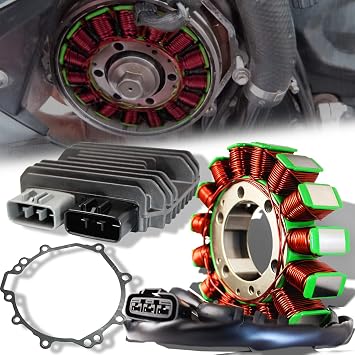 ExtremePowersports OE Magneto Coil Stator+Voltage Rectifier+Gasket For 13-18 ZX-6R 636 21003-0107