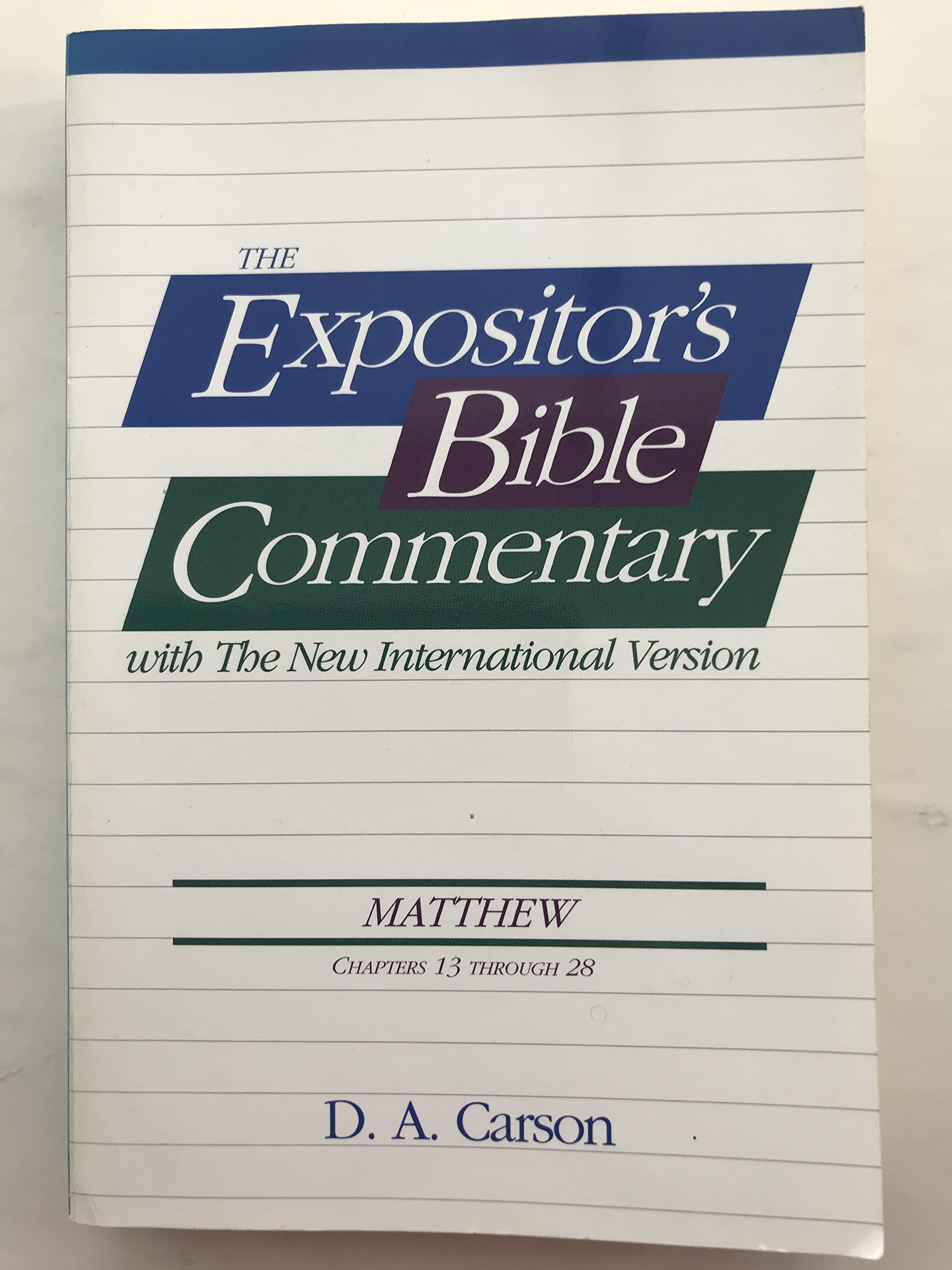 Buy Matthew 13-28 (NIV Expositors Bible Commentaries) — BookShops.in