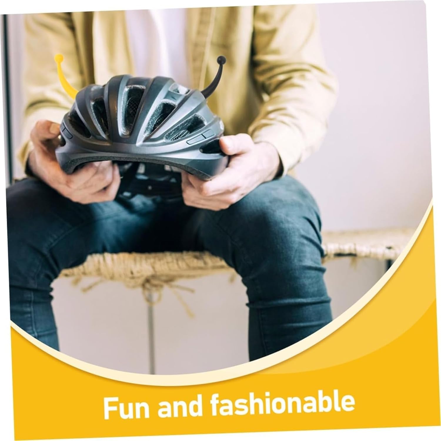 4pcs Adorable Helmet Tentacles, Universal Ski Helmet Decor with Cat Horns, Whimsical Helmet Accessories for Playful Customization