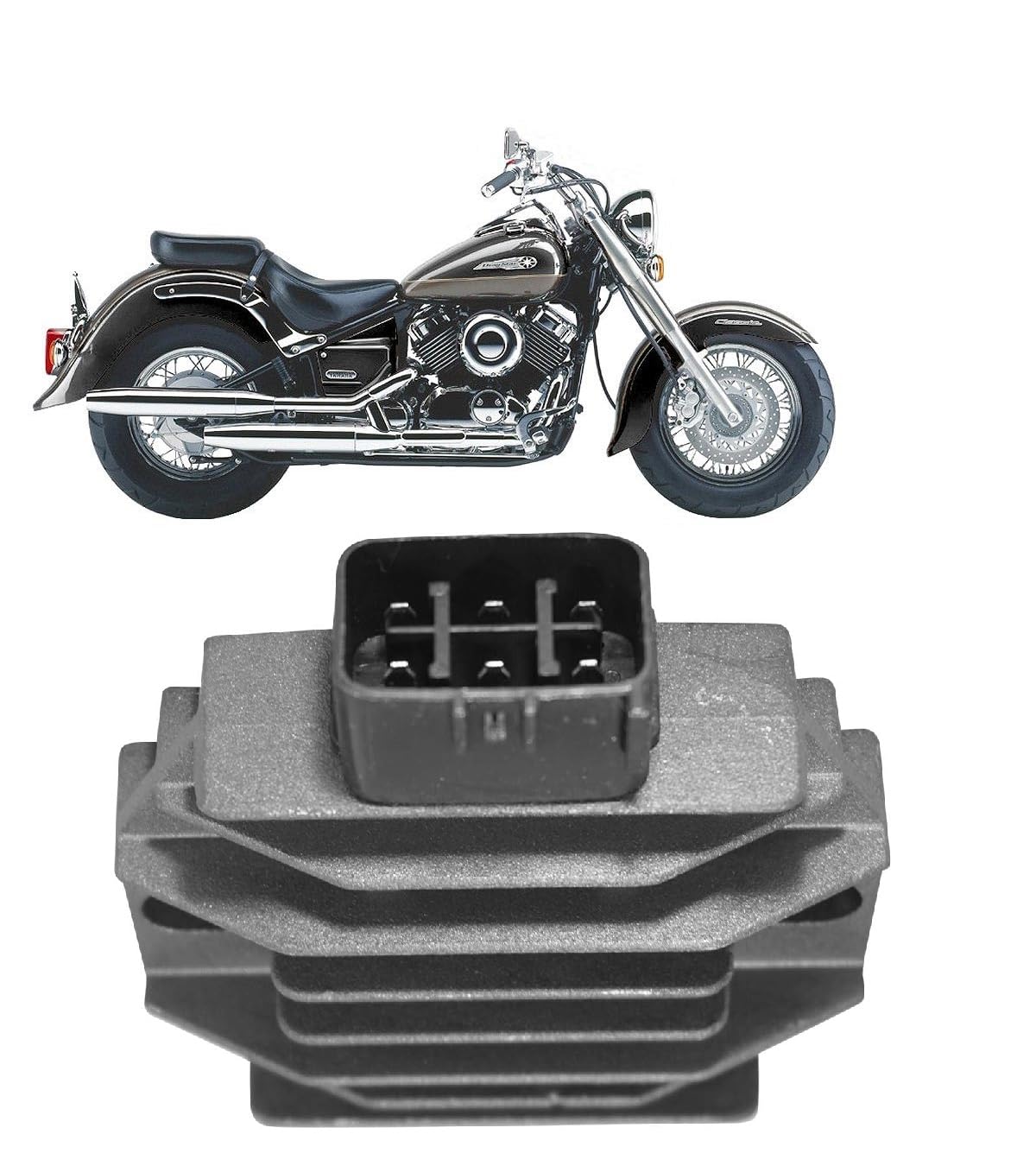 Twowinds - Regolatore di Tensione SH650D-11 Compatibile con Yamaha XVS 650, XVS 1100, XVS1600, XVZ 1300, YFM 125, YFM350A, YFM 400, YFM 450, YFM 600 - Regolatore di Corrente Moto