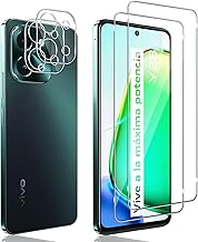 Screen Protector for Vivo Y28 4G and Camera Lens Protector [2+2 Pieces], 9H HD High Sensitivity Scratch Resistant Tempered Glass [Transparent]