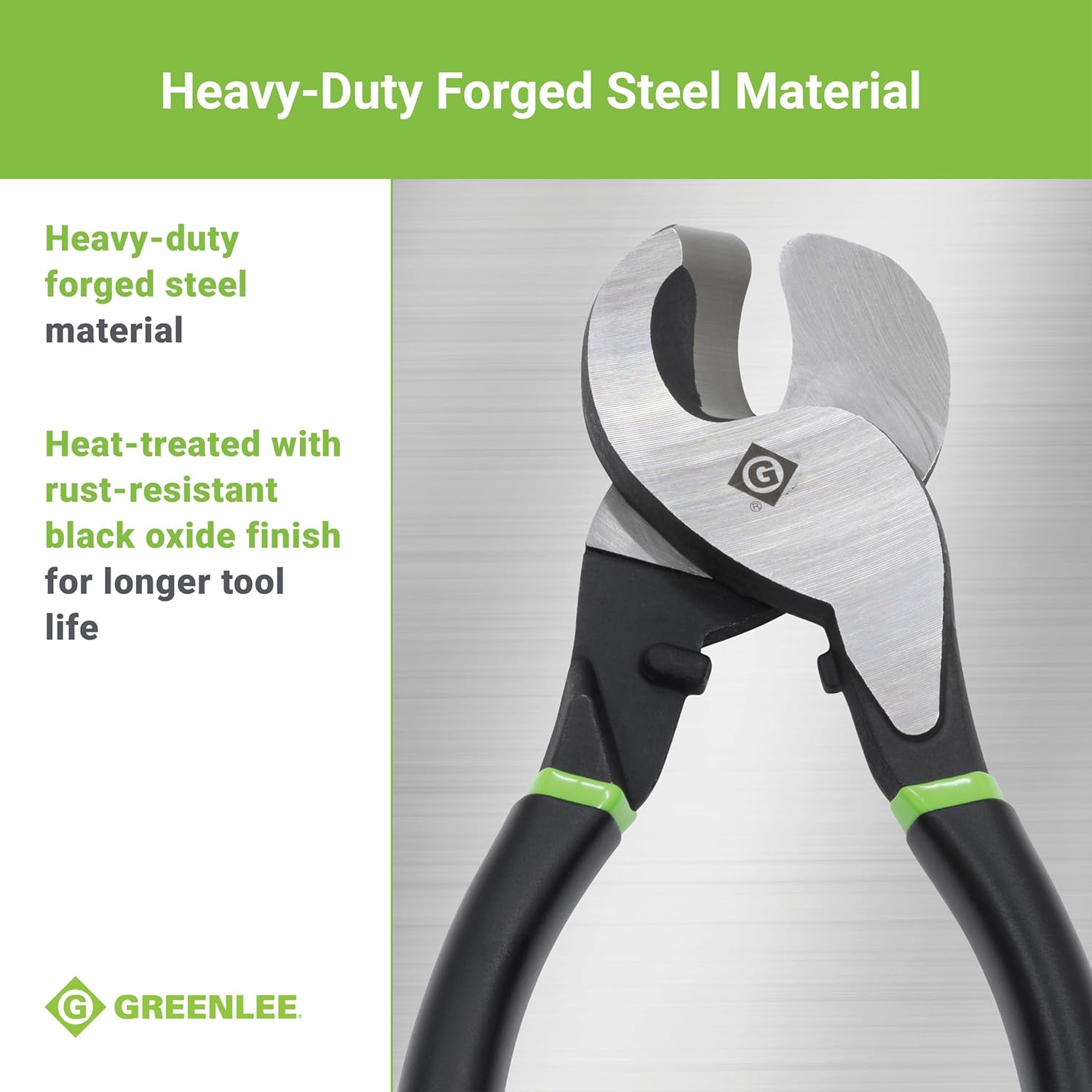 Greenlee 727 9-3/4" Handheld Cable Cutter for Copper and Aluminum Cables Up to 2/0, 70 Square Millimeters