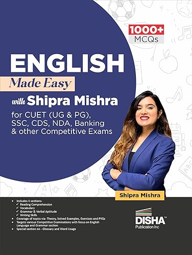 English Made Easy with Shipra Mishra for - CUET (UG &amp; PG), SSC, CDS, NDA, Bank &amp; other Competitive Exams