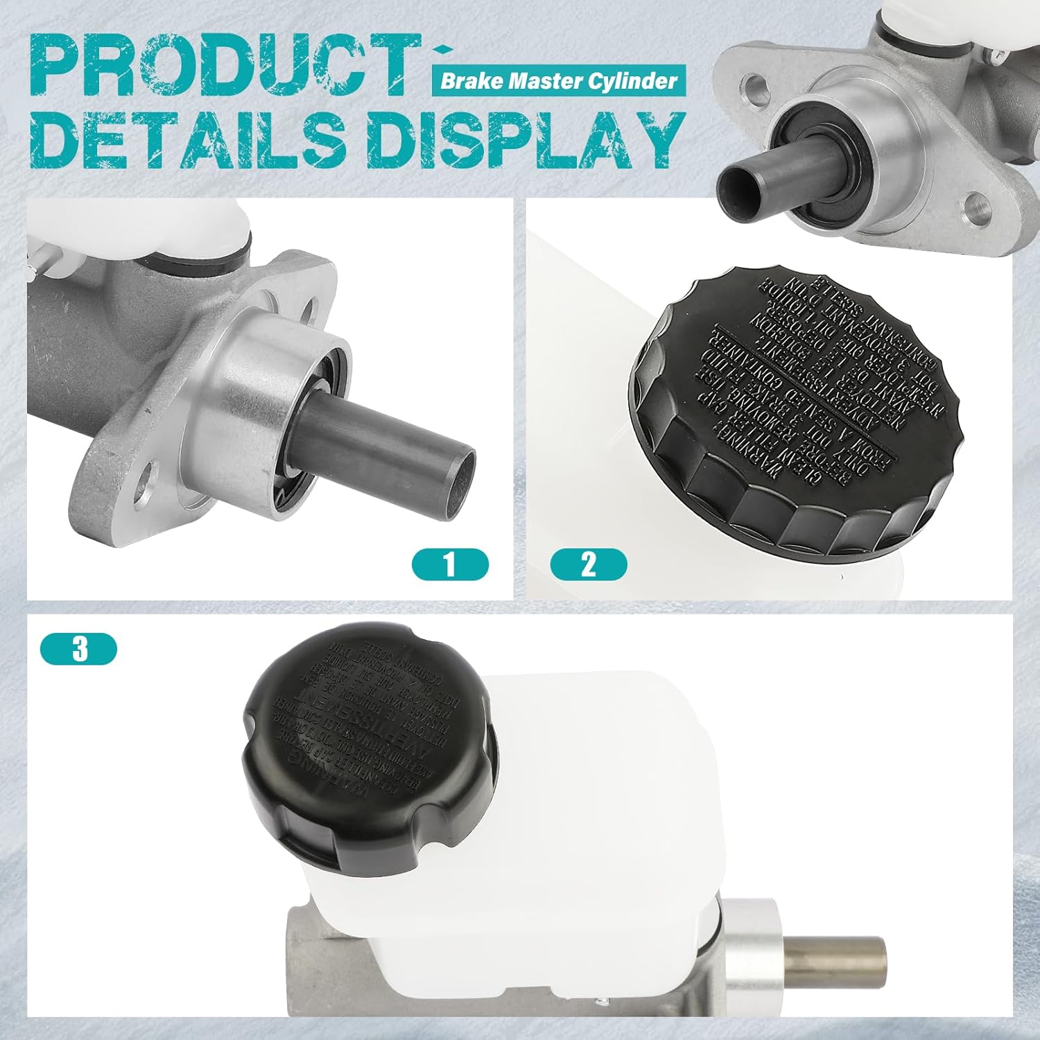 M630762 Brake Master Cylinder with Reservoir and Cap Fit for Hyundai & Kia Vehicles - Tucson 2008-2009, Sportage 2008-2010 OE 13-3258, 58510-1F510, 17A1086, MC391112