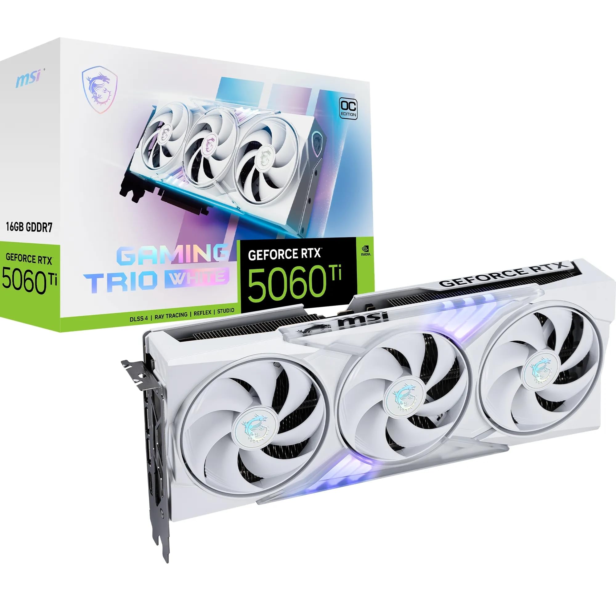 Amazon | MSI NVIDIA GeForce RTX 5060 Ti 16G GAMING TRIO OC WHITE