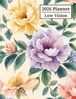 2026 Planner Low vision: Extra Large Print Monthly Calendar and Weekly Organizer, With USA Holidays