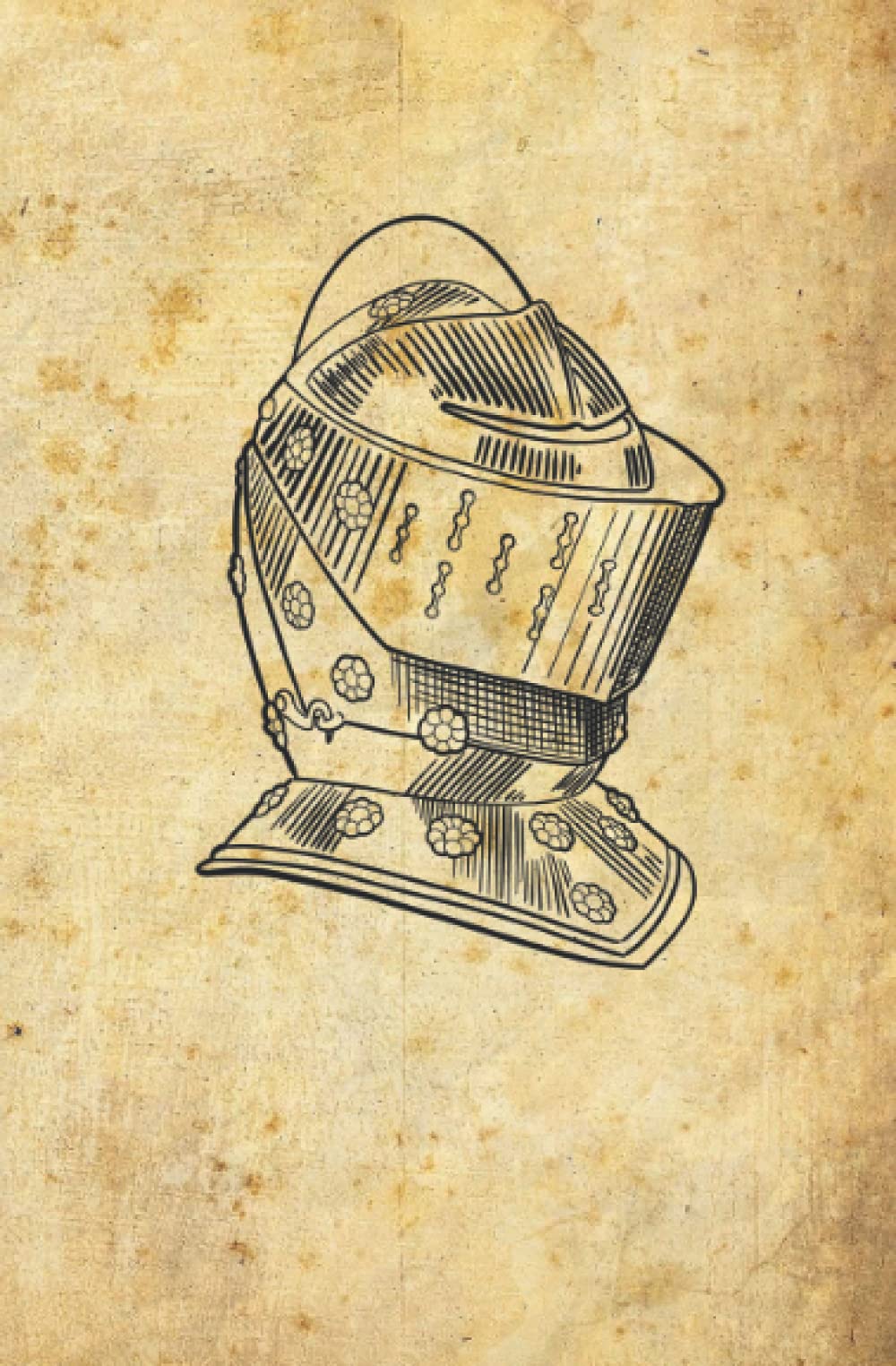 Knight Notebook: Medieval Helmet, Knight Armor, Journal, Diary, Notes, Wepon Notes, History Notebook, Middle Ages, Woodcut