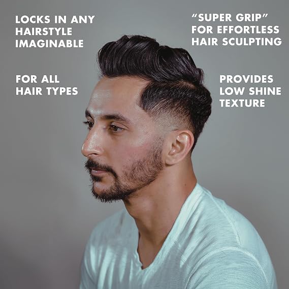 Hanz de Fuko Gravity Paste Premium Mens Hair Styling Paste for a High Hold, Medium Shine Finish Super-Grip Technology for Any Hairstyle Imaginable, Works for All Hair Types 2 oz, Travel Size