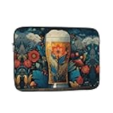 WHJSHOP Refreshing Beer Prints Portable Shockproof Laptop Sleeve Case for Men and Women Business Travel, and Office Daily Use