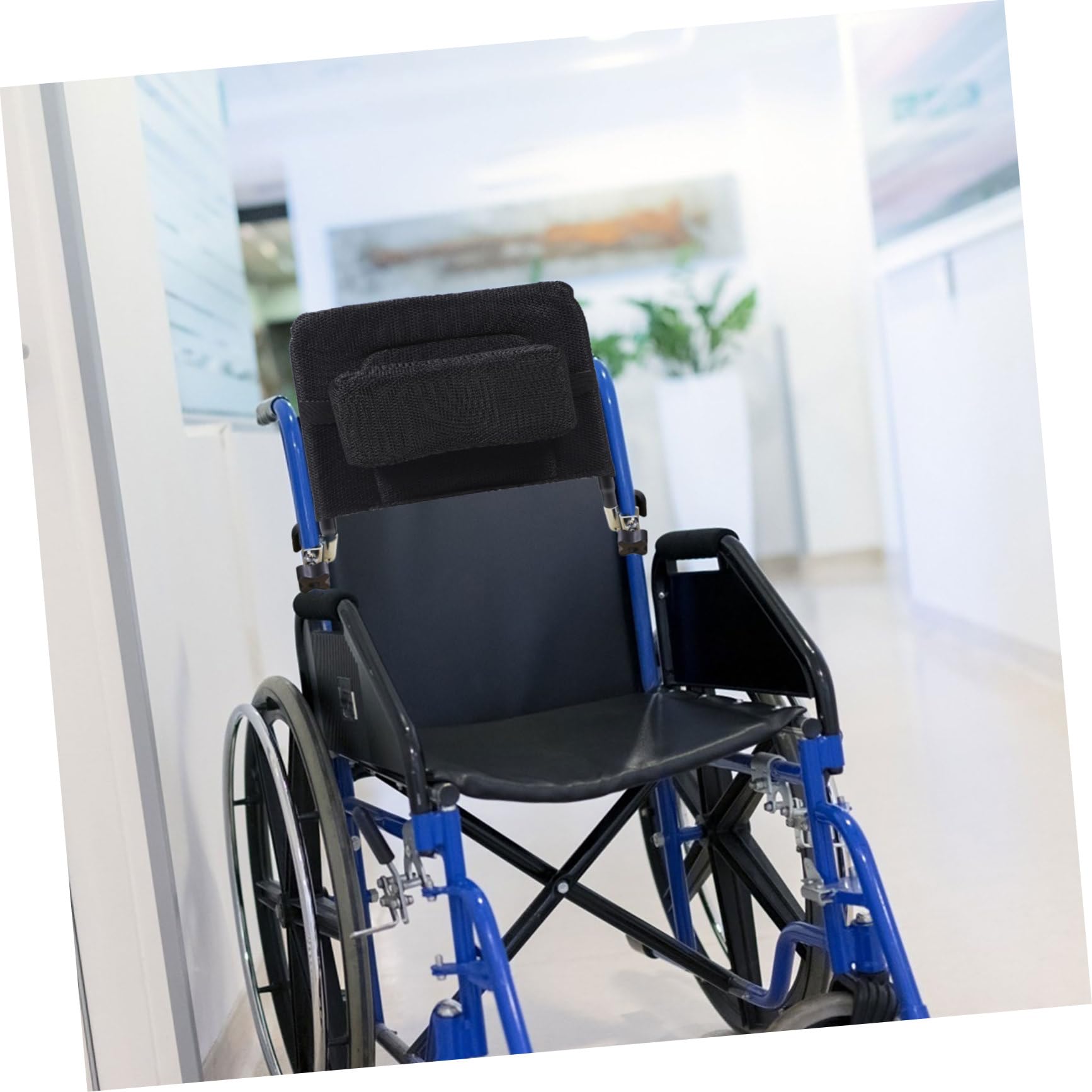 Respaldo Silla de Ruedas Elevable y Extraíble de Tela de Malla, Acero al Carbono, Accesorios para Silla de Ruedas, Negro