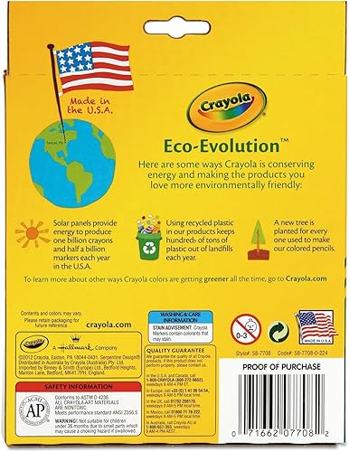 Miniatura 2 de Crayola Marcadores clásicos, línea ancha 8 ea (paquete de 2)