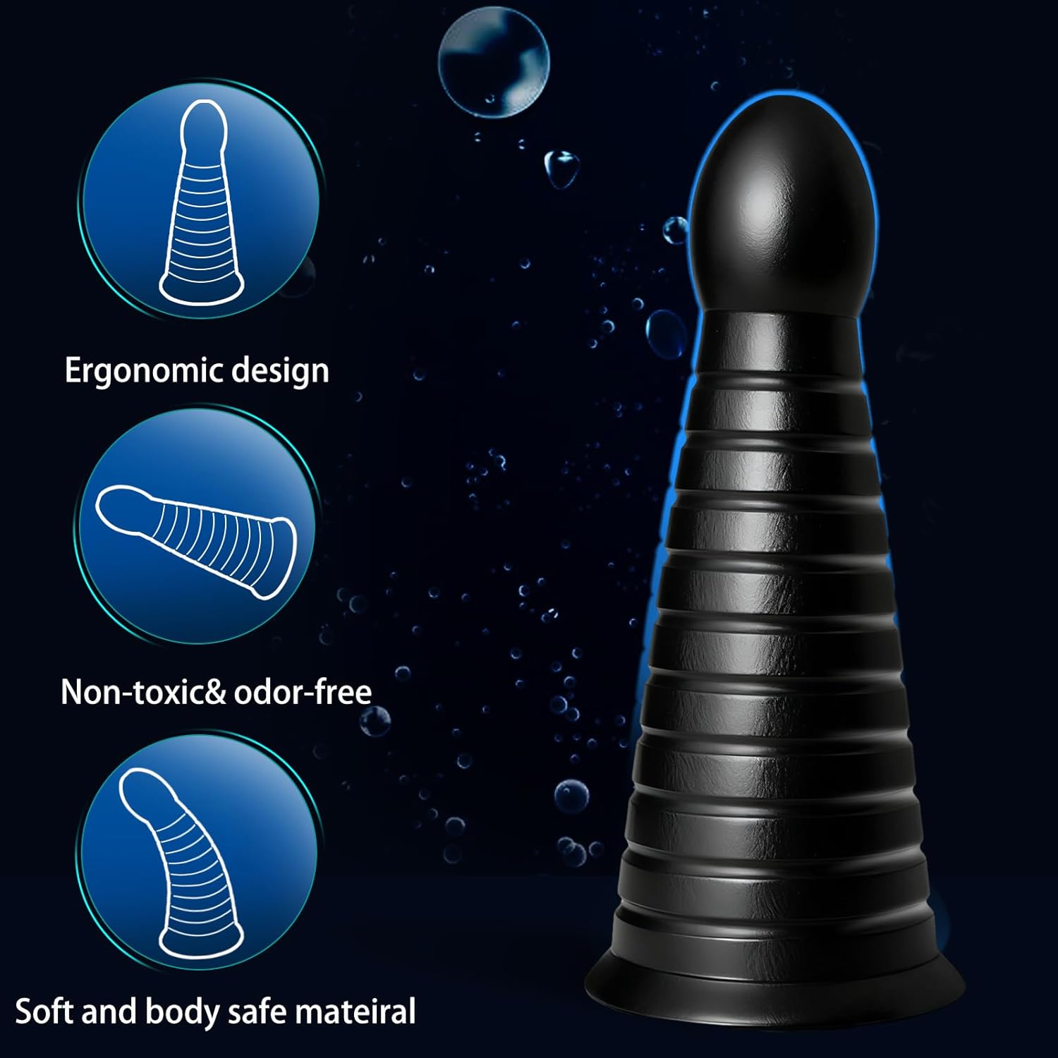 Super Long Thick Anal Butt Plug Trainer Sex Toys, 10.2 Inch Large Butt Plug Thread Anal Plug Big Anal Dildos Anus Dilator Anal Sex Toy for Adult Men Women Couples Prostate Massage Advanced Anal Play